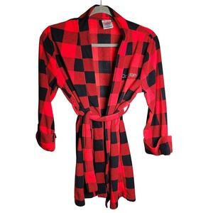 Calvin Klein Kids Buffalo Check Soft Cozy Robe Chrismas!  Med 7/8